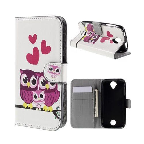 Moberg Acer Liquid Z330 læder-etui med kortholder - Nuttede