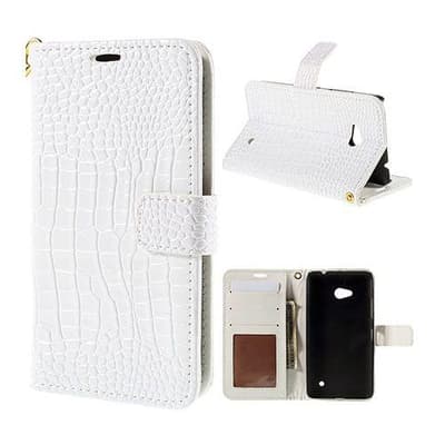 Marx Wallet Microsoft Lumia 640 Læder Etui - Hvid
