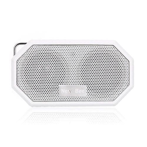 NEW BEE Trådløs Bluetooth Højttaler med Mic - Hvid