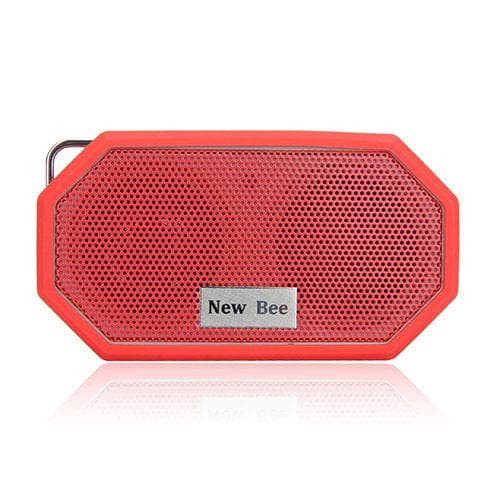 NEW BEE Trådløs Bluetooth Højttaler med Mic - Rød