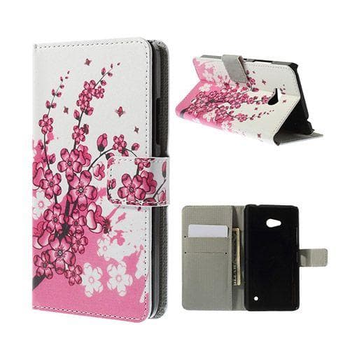 Moberg Microsoft Lumia 640 Fodral med Plånbok - Blommande Pl