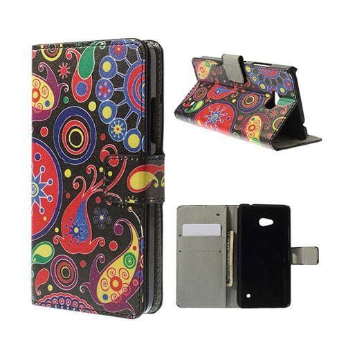 Moberg Microsoft Lumia 640 Fodral med Plånbok - Paisley Blom