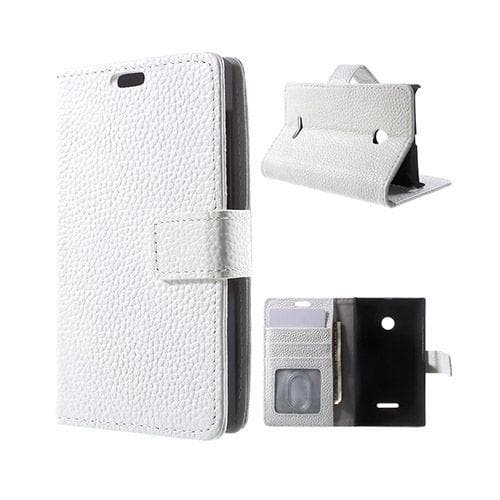 Cowhide Microsoft Lumia 532 Ægte Læder Etui med Kortholder -