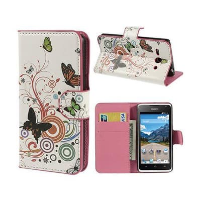 Moberg Huawei Ascend Y530 Suojakotelo - Perhoset Ja Ympyrät