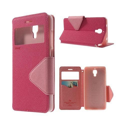 Roar Korea Xiaomi Mi 4 Læder Flip Etui - Hot Pink