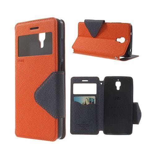 Roar Korea Xiaomi Mi 4 Læder Flip Etui - Orange