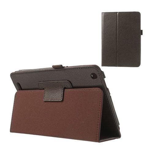 Gaarder Acer Iconia A1-830 Læder Flip Etui - Kaffe