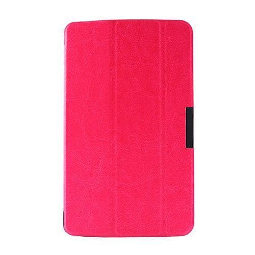 Garff LG G Pad 8.0 Læder Flip Etui - Hot Pink