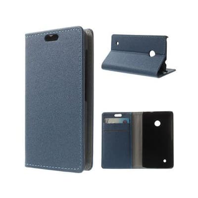 Heiberg (Mørkeblå) Nokia Lumia 530 Læder Flip Etui