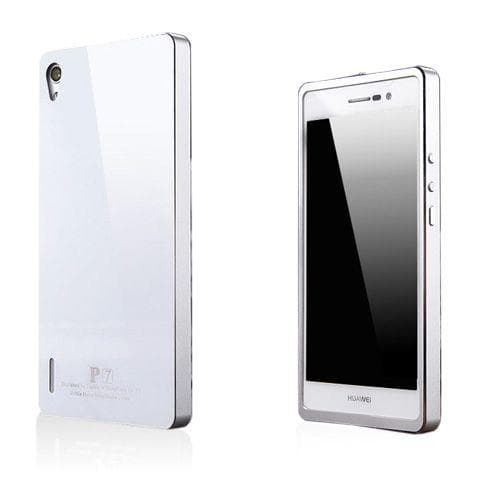 Brandes (Valkoinen / Hopea) Huawei Ascend P7 Alumiini Suojak