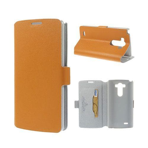 Bellman (Orange) LG G3 Äkta Läder Flip-Fodral
