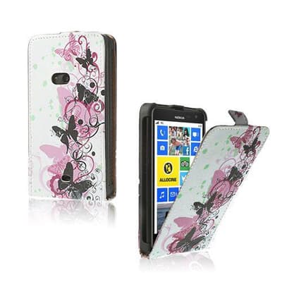 Festival (Fire Sommerfugle) Nokia Lumia 625 Læder Flip Etui