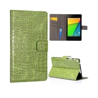 Croco (Vihreä) Google Nexus 7 II Nahkakotelo