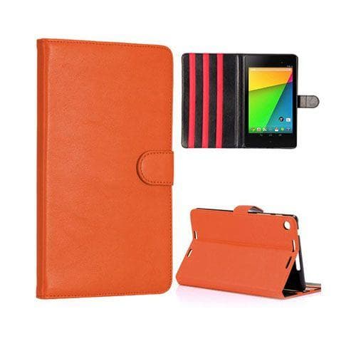 New York (Oranssi) Google Nexus 7 II Nahkakotelo