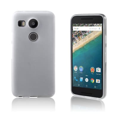 Wulff Google Nexus 5X Matta Joustava Muovikuori - Valkoinen
