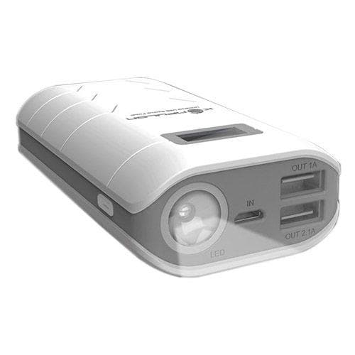 Konfulon (Hvid) 10000mAh Dual USB Power Bank til Smartphones