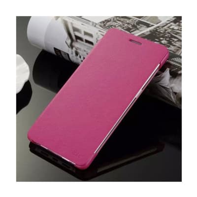 Mankell flip-etui i læder til OPPO R7s - Hot Pink