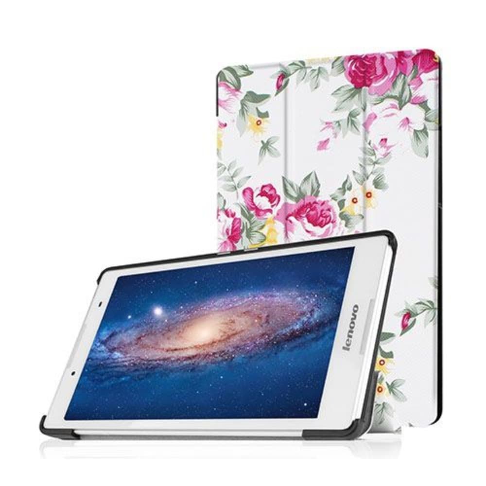 Holberg Lenovo Tab 2 A8-50 Kolmesti Taittuva Nahkakotelo Sta