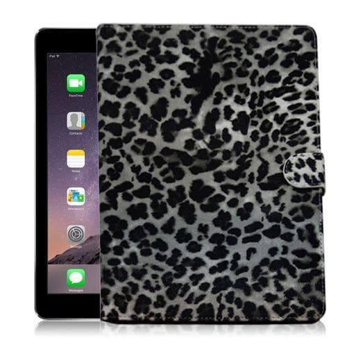 Leopard (Harmaa) iPad Air Nahkakotelo