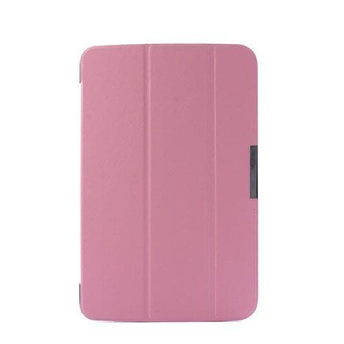 Garff LG G Pad 10.1 Læder Tri-Fold Etui - Lyserød