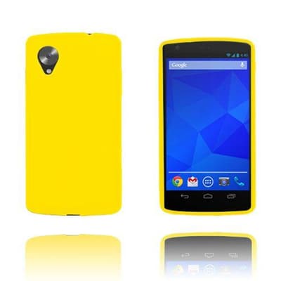 GelCase (Keltainen) Google Nexus 5 Suojakuori