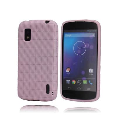 SoftGrip (Pinkki) LG Google Nexus 4 Suojakuori
