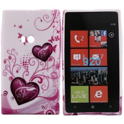 Symphony (2 Lila Hjärtan) Nokia Lumia 920 Skal