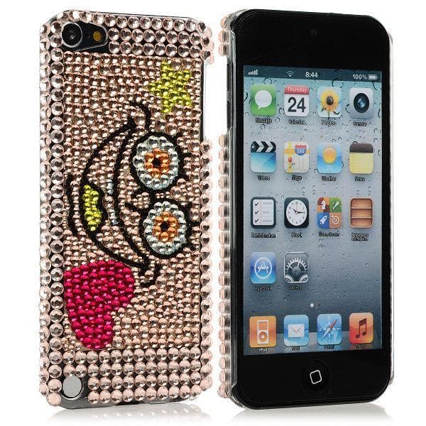 BlingCover (Smil Rødt Hjerte) iPod Touch 5 Bling Cover