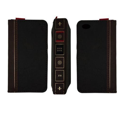 BookBook iPhone 4/4S Læder Flip Case (Sort)