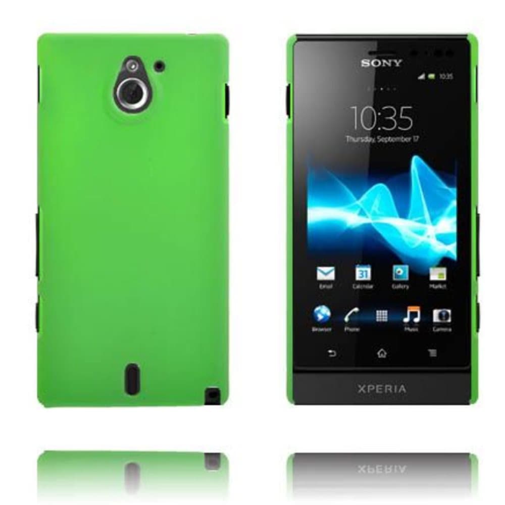 Hard Shell (Vihreä) Sony Xperia Sola Suojakuori