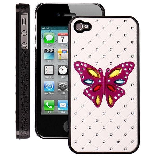 Bling Butterfly (Lilla) iPhone 4/4S Cover