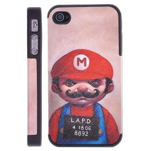 iStars - Læder Betrukket (Mario - LAPD) iPhone 4/4S Cover