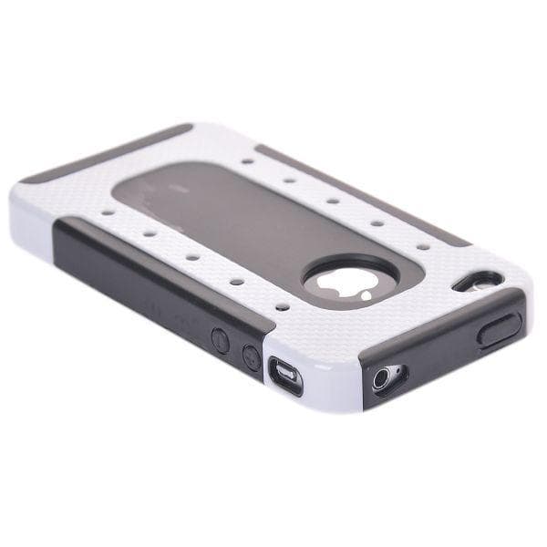 Dual Compound (Hvid) iPhone 4/4S Cover