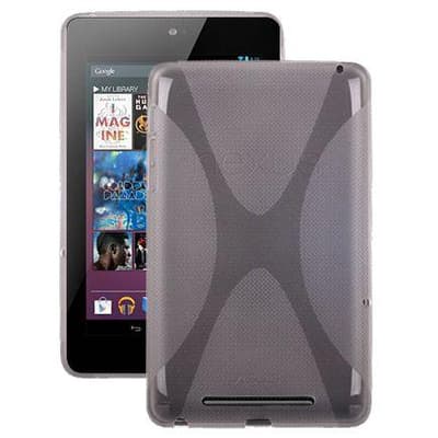 X Fighter Läpikuultava (Valkoinen) ASUS Google Nexus 7 Silik