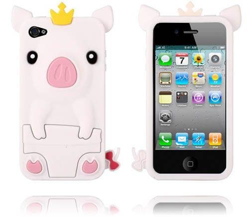 Gris (Hvid) iPhone 4/4S Cover