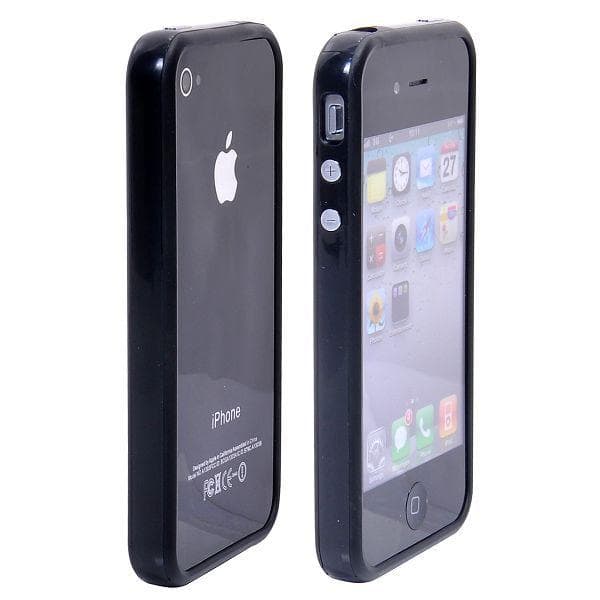 Slikfarvede Bumper (Sort) iPhone 4S Bumper