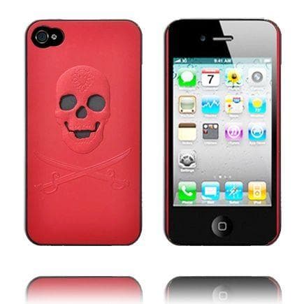 SkullCase (Rød) iphone 4 Cover