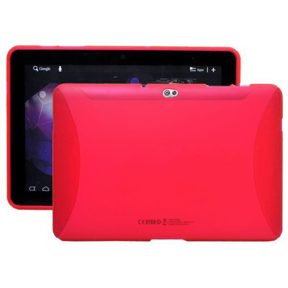 TPU Shell (Rød) Samsung Galaxy Tab 10.1 P7500 Cover