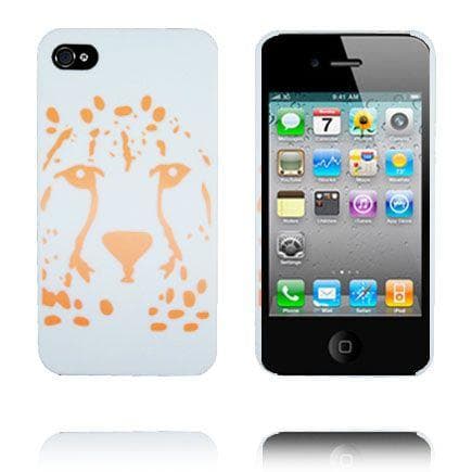 Leopard (Hvid) iPhone 4 Cover
