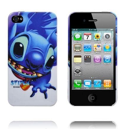 Cartoon iPhone 4 Cover (Blå Hoved)