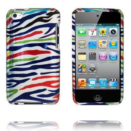 Zebra Snap-On (Regnbue Sølv) iPod Touch 4 Cover