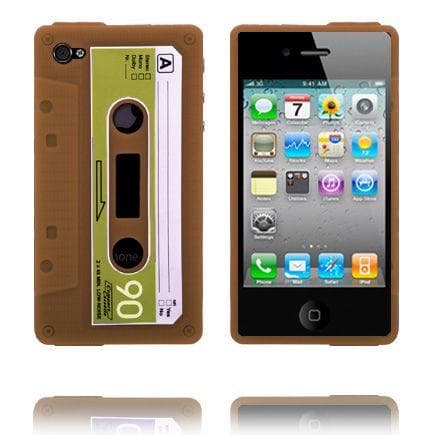 Kassette Case ( Brun) iPhone 4 Cover