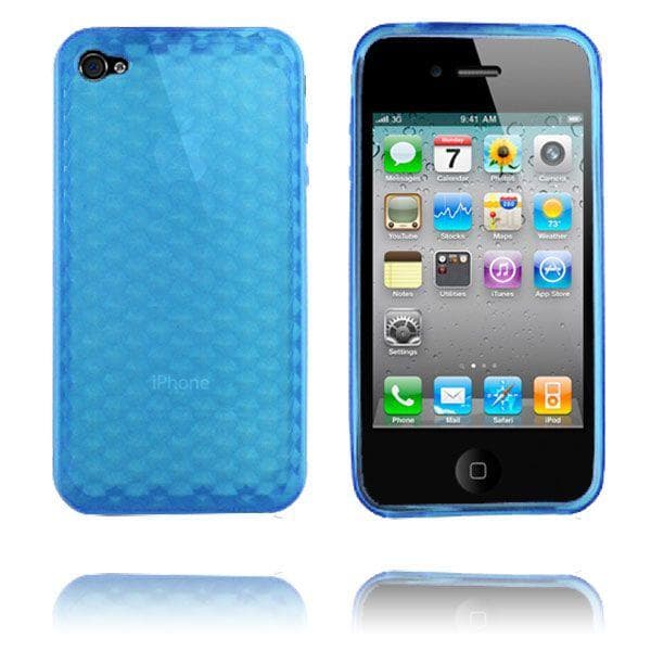 Cubes (Blå) iPhone 4 Cover