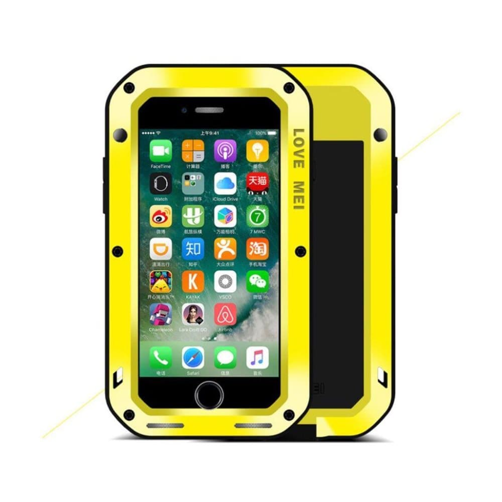 Love Mei Ultra beskyttende cover til iPhone 7 / 8 - Gul