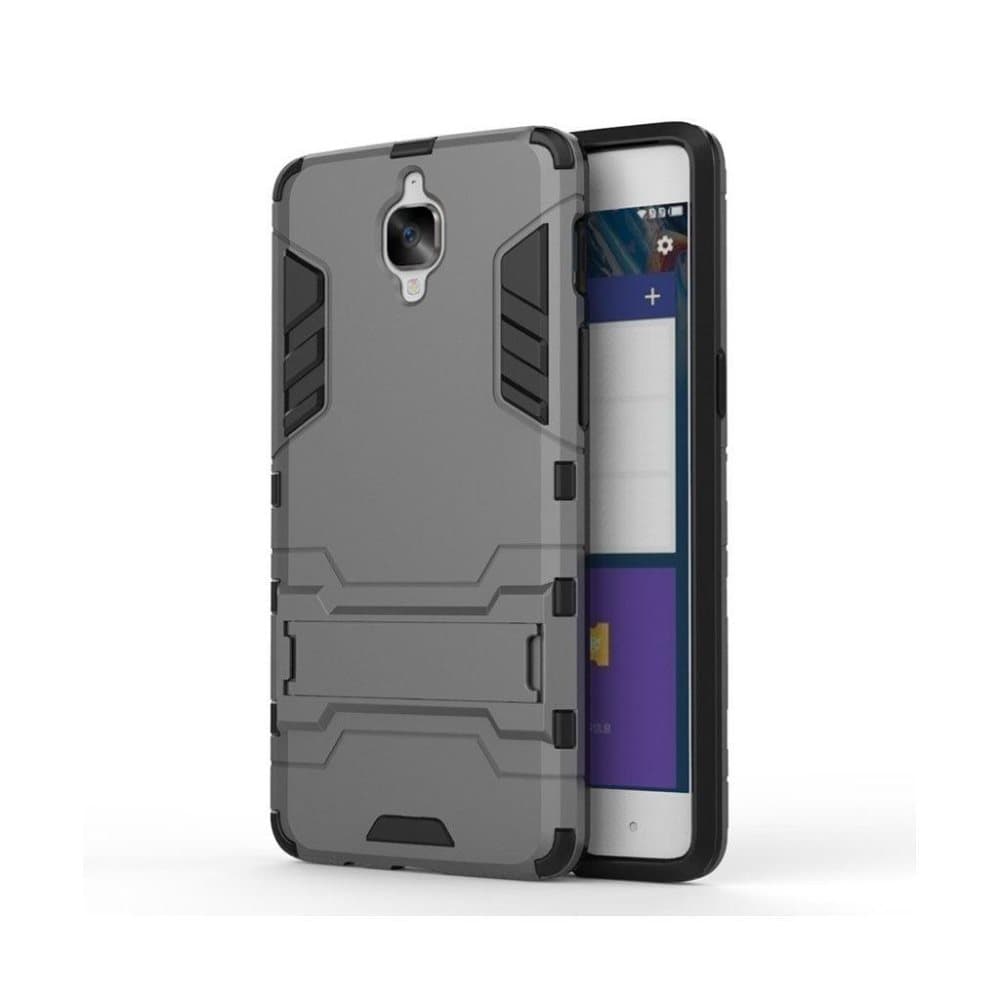 Rollo OnePlus 3 Yhtenäinen Hybridi Kuori - Harmaa