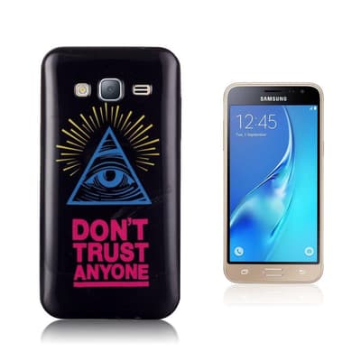 Samsung Galaxy J3 / J3 (2016) silikone cover - engelsk citat
