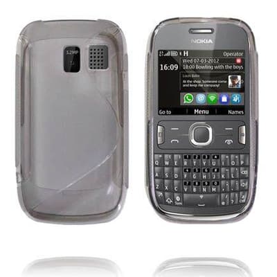 Transparent S-Line (Grå) Nokia Asha 302 Cover