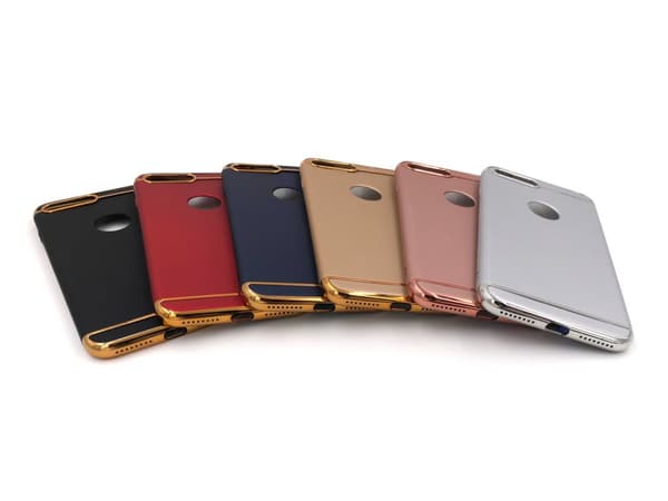 Design skal 3 i 1 guldkant till iPhone 8 PLUS