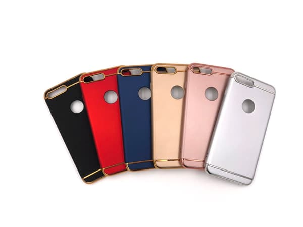 Design skal 3 i 1 guldkant till iPhone 8 PLUS