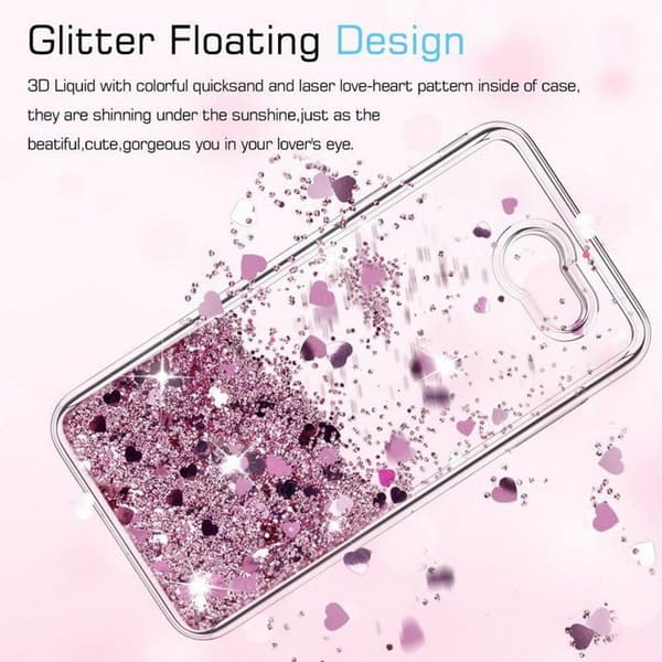 Galaxy S7 - Flytande Glitter 3D Bling Skal Case